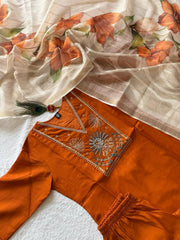 Beautiful Roman Silk Beads Embroidery Thread Moti Work Dress