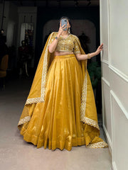 Wedding Special Goldie Colour Lehenga Choli