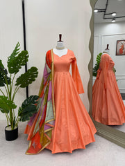 Stylish Jalpari Silk Gown