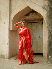 Beautiful Soft Silk Hand Bandhej Saree