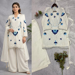 Wedding Special Soft Organza Embroidery Work Suit
