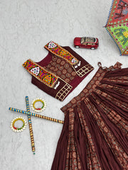 Navratri Special Cotton Ajarkh Printed Lehenga Choli