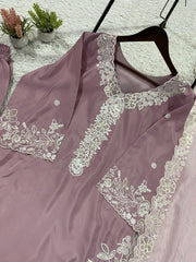 Eid Special Franch Crape Sequence Embroidery Work Suit