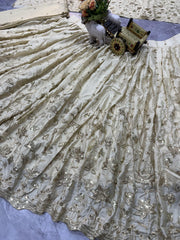 Beautiful Party-Wear Chinon Silk Embroidery Coding Sequence Work Lehenga Choli