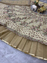 Party-wear Soft Net Coding Sequins Work Lehenga Choli