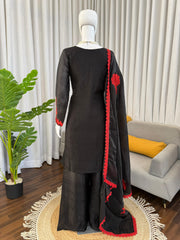 Beautiful Fendy Silk Thread With Sequence Work Suit