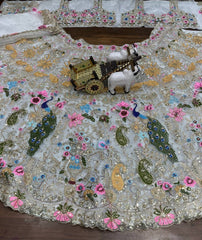 Reception Special Organza Silk Embroidery Sequence With Cutwork Lehenga Choli