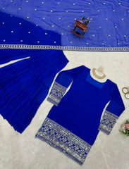 Beautiful Party-wear Georgette Sequence Work Sharara