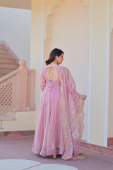 Beautiful Stunning Ensemble Fendy Chiffon Gown