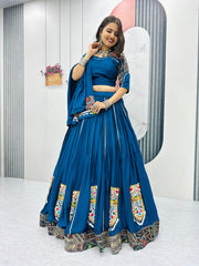Navratri Special Pure Cotton Gamathi Work Lehenga Choli