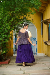 Designer Fendy Silk Sequence Embroidered Ready-made Lehenga Choli