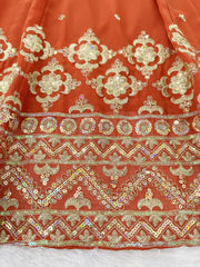 Sangeet Special Georgette Thread & Sequence Embroidery Work Lehenga Choli