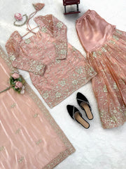 Party-wear Jimmy Choo Silk Thread With Sequence Work Suit