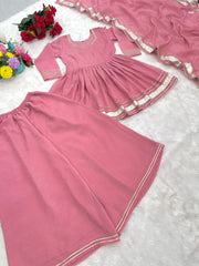 Beautiful Shimmering Soft Crunchy Crush Petal Suit