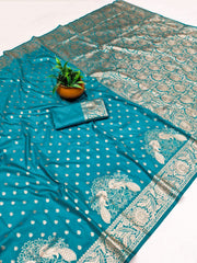 Beautiful Traditional Banarasi Rich Pallu & Border Saree