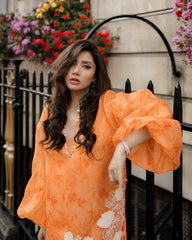 Trendy Organza Silk Digital Printed With Real Mirror Work Top Pant With Shrug