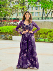 Designer Elegant Tibby Silk Ethnic Wear Sharara Set
