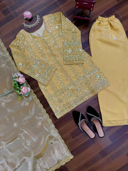 Party-wear Jimmy Choo Thread With Sequence Work Suit