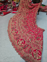 Trending Premium Silk With Intricate Peacock Designer Bridal Lehenga