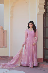 Beautiful Stunning Ensemble Fendy Chiffon Gown
