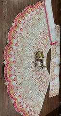 Party-wear Georgette Stone Sequins Embroidery Cut Work Lehenga Choli