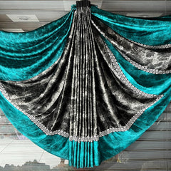 Beautiful Printed Satin Crepe Saree