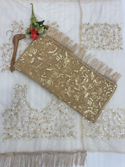 Party-wear Bollywood Style Sequence & Thread Embroidery Work Saree