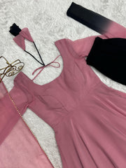 Trendy Colourful Lightweight Soft Georgette Anarkali Gown