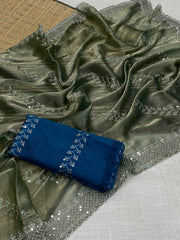 Beautiful Jimmy Choo Embroidery Work Saree