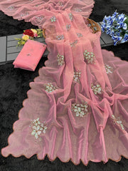 Jimmy Choo Trending Sequence Embroidery Work Saree