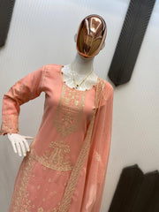 Party-wear Georgette Sequence Embroidery Work Suit