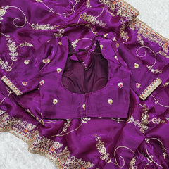 Jimmy Choo Heavy Embroidery Codding & Sequence Work Saree