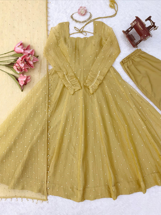Festival Special Salsa Silk Elegant Gown