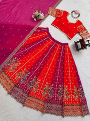 Sangeet Special Georgette Thread With Sequence Work Lehenga Choli