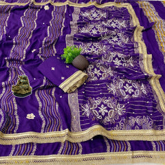 Beautiful Moti Katdana & Sequence Handwork Saree