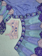 Party-wear Chinon Silk Digital Print With Real Mirror Work Lehenga Choli