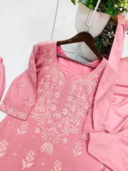 Beautiful Rayon Embroidery Work Salwar Suit