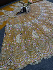 Beautiful Soft Butterfly Net Coding & Sequence Work Lehenga Choli