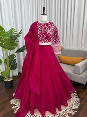 Party-wear Designer Jimmy Choo Silk Coding Dori With Sequence Work Lehenga Choli