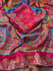 Beautiful Soft Chinon Digital Printed Saree
