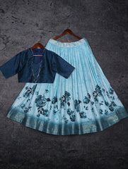 Ethnic Dola Silk Floral Printed Lehenga Choli