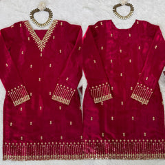Elegant Ethnic Jimmy choo Thread With Sequence Work Suit
