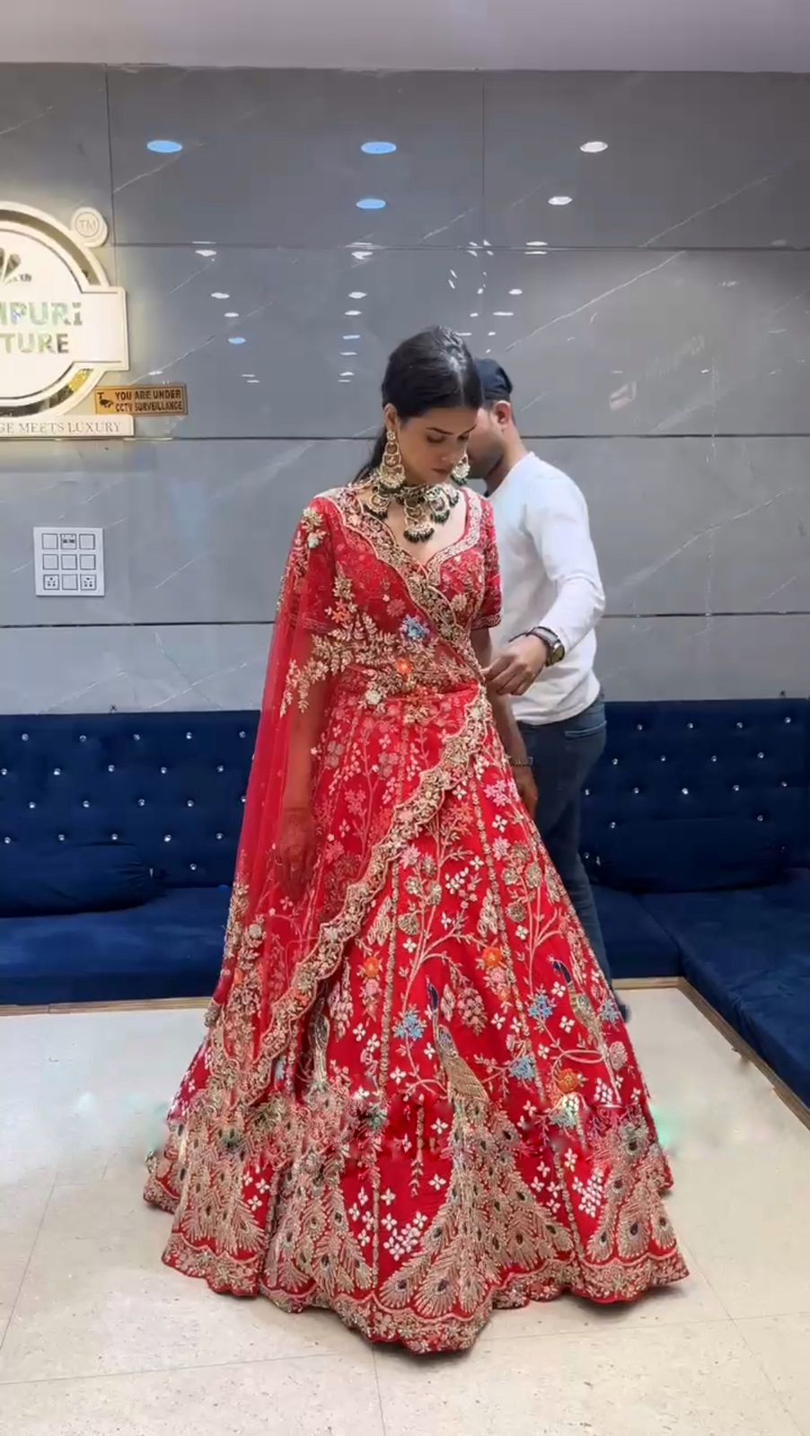 Wedding Special Georgette Embroidery Sequence Work Lehenga Choli With Dual Dupatta