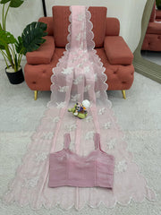 Pretty Pink Jimmy Choo Beautiful Designer Saree