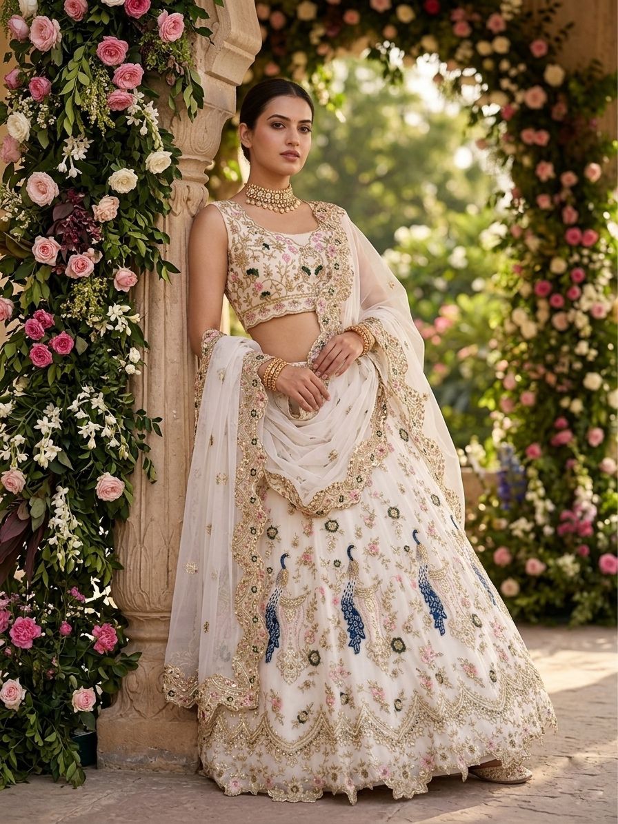 Party-wear Premium Butterfly Net Coding Sequence Work Lehenga Choli