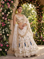 Party-wear Premium Butterfly Net Coding Sequence Work Lehenga Choli
