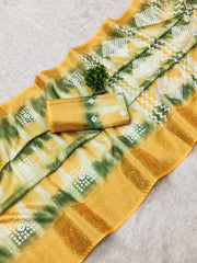 Beautiful Soft Dola Silk Digital Printed Saree