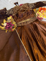 Wedding Space Silk With Revert Moti & Sequence Embroidery Work Lehenga Choli