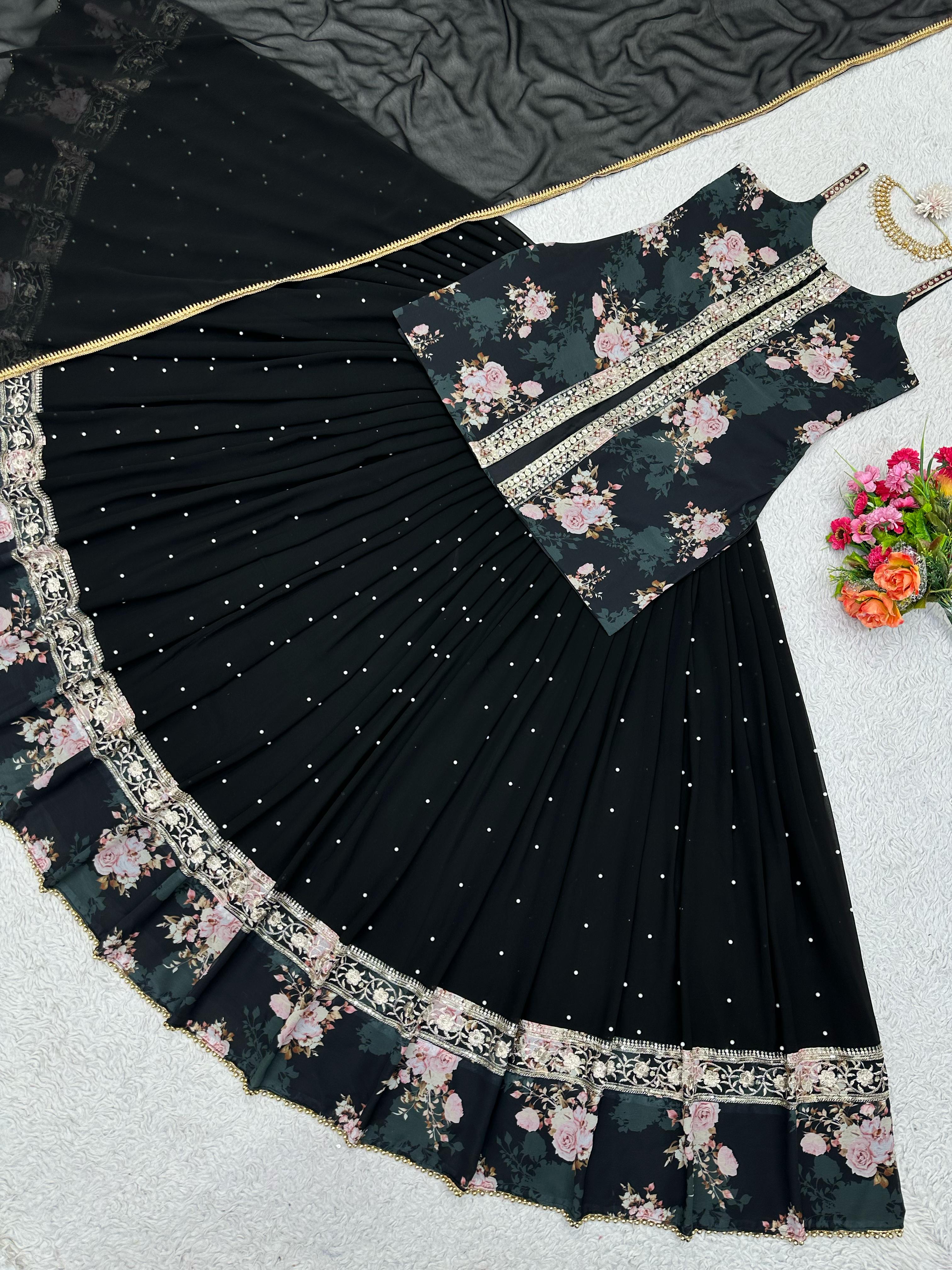 Designer Georgette Sequence Work Salwar Suit