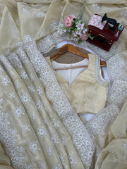 Party-wear Jimmy Choo Coding With Thread Work Saree